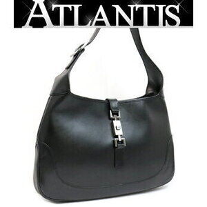 Gucci Jackie Hobo Shoulder Bag Black Leather